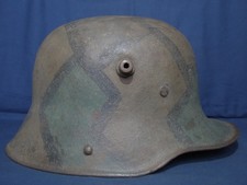 Casque camouflage allemand ww1. M-16/M-17. Size 64. Liner. Named.