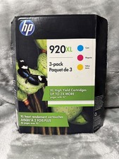 SEALED GENUINE HP 920XL TRI-COLOR OEM INK CARTRIDGE 3 PACK