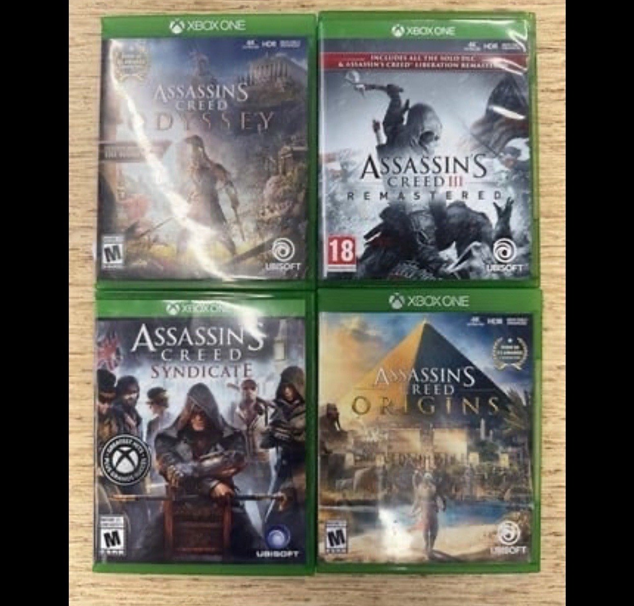 23 XBOX ONE GAMES WITH CASES & MANUALS