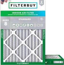 Filterbuy 12x18x2 MERV 8 Air Filter Replacement HVAC Furnace
