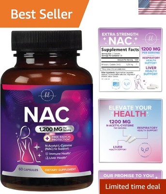NAC Supplement - 1200mg per Serving N-Acetyl-L-Cysteine   Optimal Absorption ...