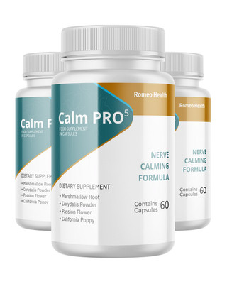 (3 Pack) CalmPro 5 Nerve Calming Support Formula Calm Pro 5