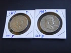 (2) 1963 d  Ben Franklin Half Dollars 90% Silver   (2) Coins  Lot 5