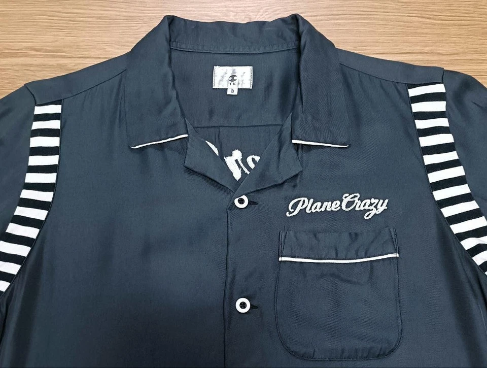 TK Takeo Kikuchi x Disney Mickey Bowling Shirt Negro Talla 3 - Imagen 4 de 4