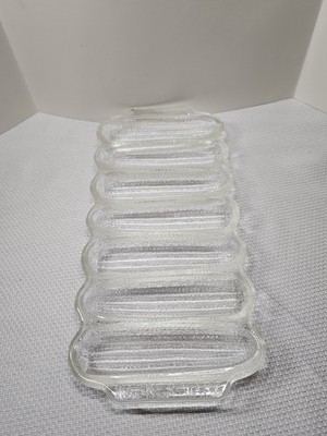 Wagner Ware Vintage Glass Cornbread Baking Pan Mold Corn Cobb Shape