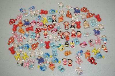 Lot of 100 Vintage Character Mini Magnets Anime Cartoons