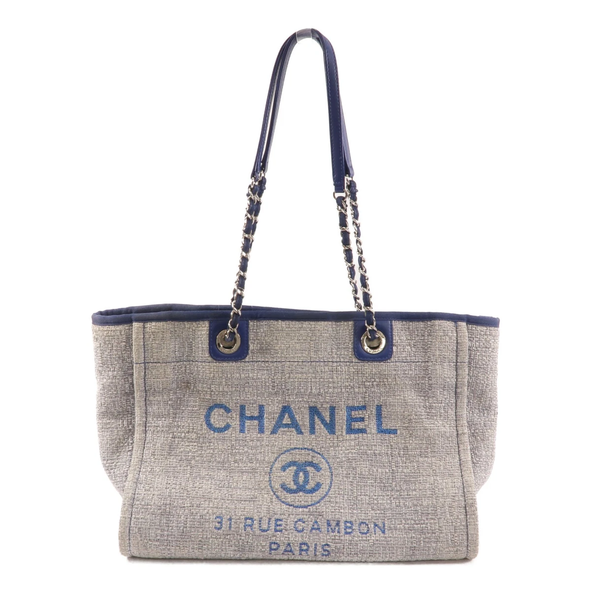 CHANEL Tote Blue Bags & Handbags for Women for sale | eBay