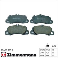 Zimmermann 22469.165.1 Bremsbelagsatz FüR Porsche Cayenne Macan 9YA 9YB 95B