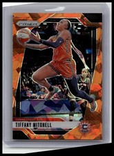 2024 Panini Prizm WNBA #57 Tiffany Mitchell Ice Orange Prizms#1004