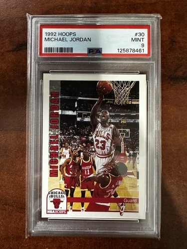 Michael Jordan 1992 Hoops #30 PSA 9 MINT Chicago Bulls Basketball Card - GOAT