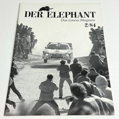 LANCIA ELEPHANT 2/84 / 36p Magazin Prospekt / DE Deutsch / RALLYE 037 TREVI A112