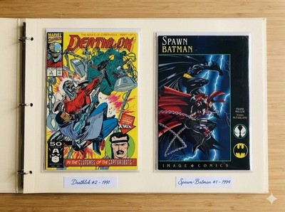 Vintage Comic Lot Spawn Batman 1 1994 & Deathlok 2 1991 Marvel Image