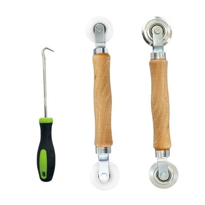 Window Screen Repair Kit Roller Tool with Bearing Spline Hook Replacement