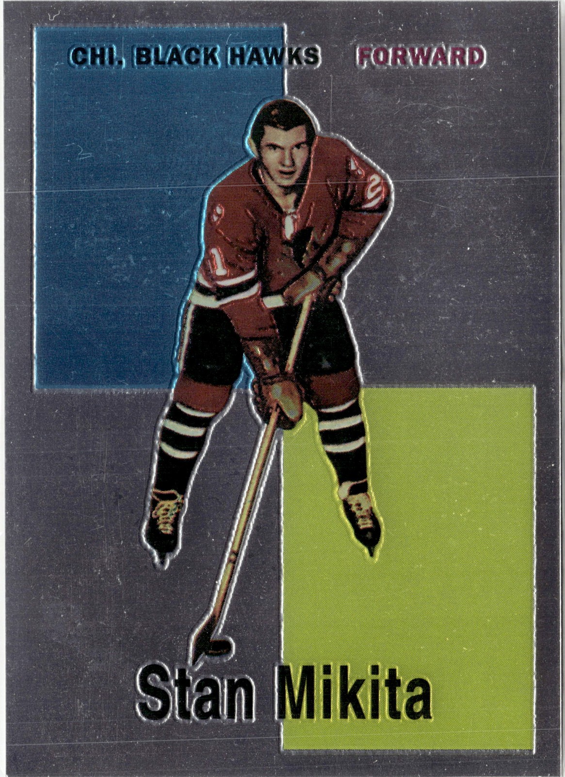 Stan Mikita #8 Hockey Cards 1998 O-Pee-Chee Chrome Blast From the Past trading card — raw and PSA graded price guide