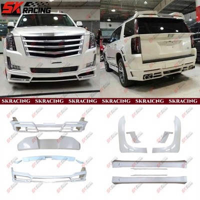 For Cadillac Escalade 15-20 BodyKits Unpainted FRP Front Rear Bumper Lip Spoiler