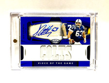 2025 Panini Certified Jeff Saturday  Piece of the Game NICE patch auto /49 SP