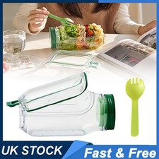 Salad Pod Container Mason Jar Side Opening Leakproof Lunch Fruit Box With Spoon