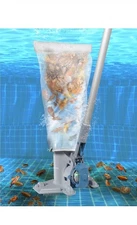 Rechargeable Medium Duty Pool Leaf Vacuum Cleaner with Pole, Runs 75-Mins NEW!!!