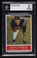 1964 Philadelphia Johnny Unitas #12 BGS 5 HOF 0q3