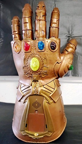 Thanos Infinity Gauntlet With Stones Gold Movable Fingers