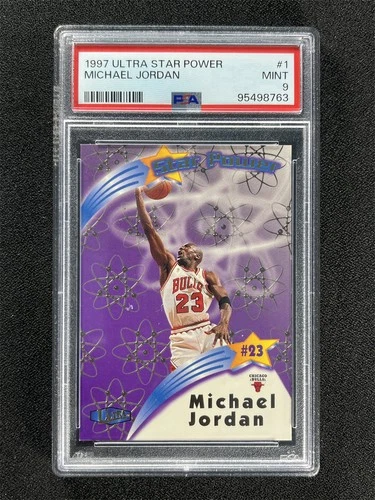 1997-98 Fleer Ultra Basketball Star Power Michael Jordan #1 Bulls PSA 9 MINT