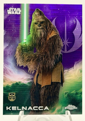 #ad 2025 Topps Chrome Star Wars Purple Pulsar Kelnacca Debut Refractor #73 $8.00