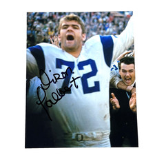 Diron Talbert, L A Rams -Autographed 8x10 Photo with George Allen- NM/MT, w/COA