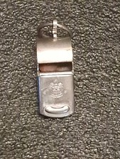 Vintage Boy Scouts of America Metal Whistle Made in USA Cork Wood Ball🔥