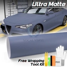 Premium Ultra Matte Flat Space Gray Car Auto Vinyl Wrap Sticker Decal Sheet Film