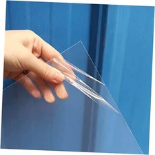 Pack 12x12x.02” Clear Plastic Sheet, Plexiglass Craft 12” x 12”x 0.02” 5