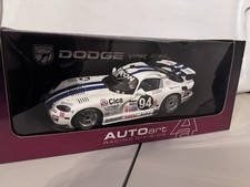 AUTOart 1:18 Dodge Viper GTS-R LeMans Racecar Diecast White Blue Model