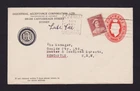 AUSTRALIA PTPO INDUSTRIAL ACCEPTANCE KGVI 2½d RED OVAL UPRATED 1d 1942