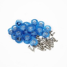 30 Pcs Translucent Cylindrical Shape Furniture Pads Rubber Non Slip Feet Pad ...