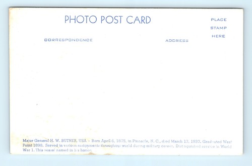 USS Butner AP-113 Transport Ship Real Photo Postcard - Picture 3 of 3
