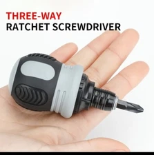 Mini Ratchet Screwdriver Magnetic Cross Dual-purpose Telescopic Repair Hand Tool