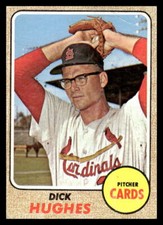 1968 Topps Dick Hughes #253 St. Louis Cardinals Baseball Card