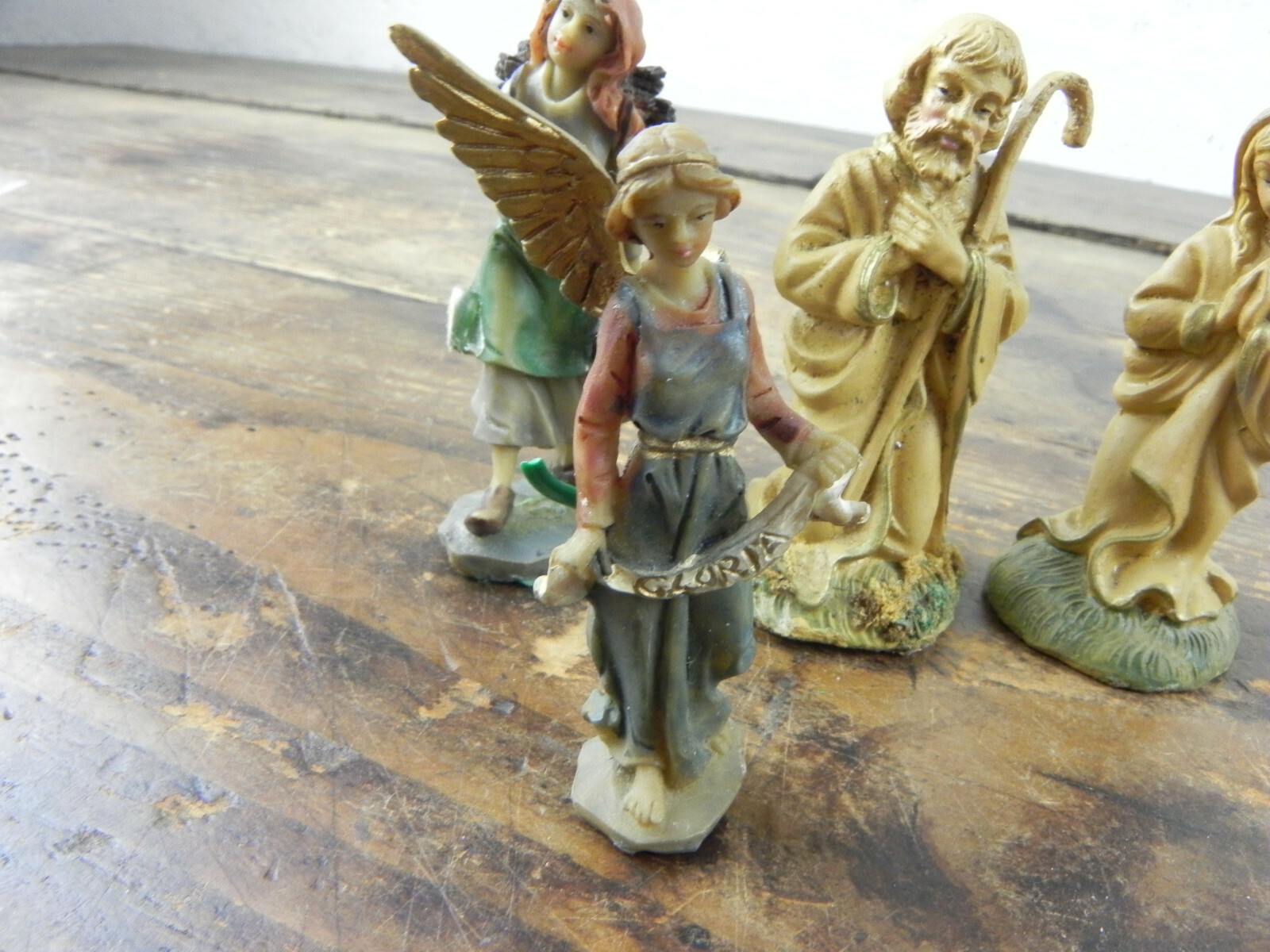 STATUINE Presepe IN plastica resina VINTAGE vari Personaggi Giuseppe