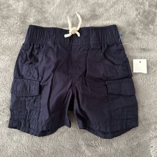 NWT Baby Gap Navy Blue Cotton Pull On Shorts 12-18 months boy