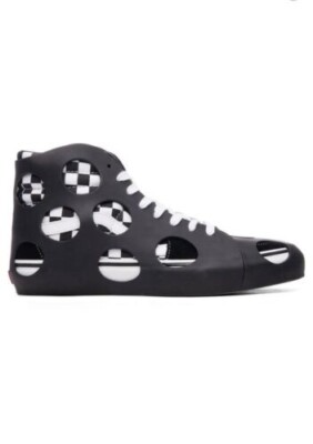 Vans Vault OG Sk8-Hi Cage LX Sneakers, Checkered Black/White, Size M4.5/W6, NWT