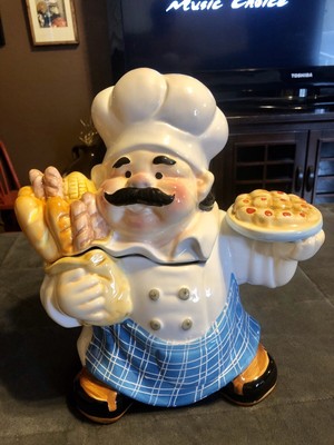 Chef Baker With Bread Cookie Jar By Intl Art Ebay