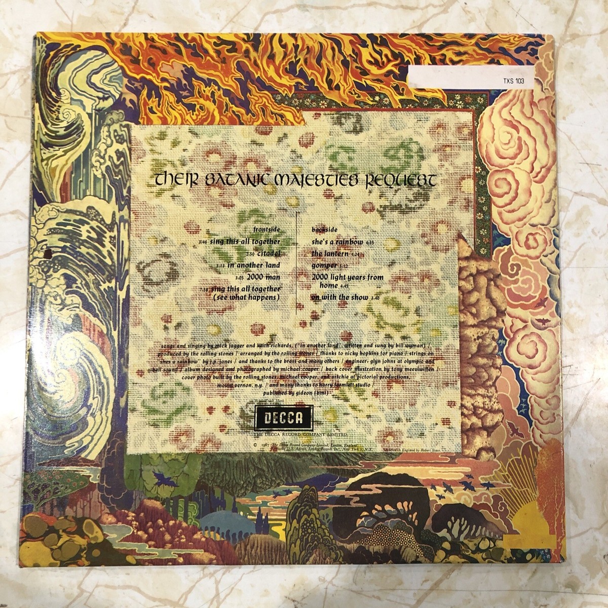 Rolling Stones Satanic Majesties uk レコード The Rolling Stones Their Satanic Majesties Request - 2nd (a