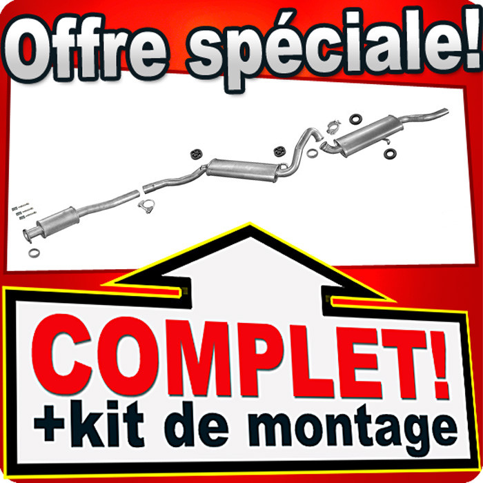 Échappement Audi Coupe finitions acier aluminisé pot durable cylindrées 1.9 2.1