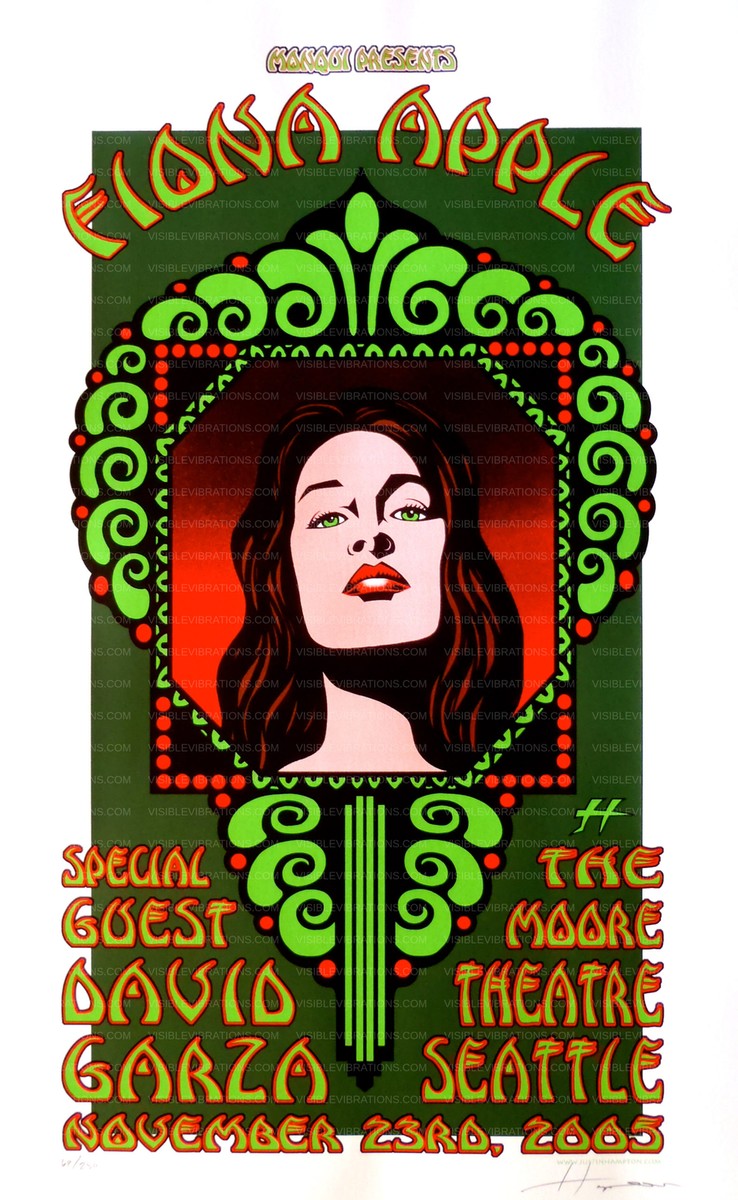 Fiona Apple Concert Poster Seattle 2005 Justin Hampton | eBay