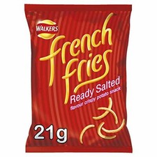 UK Crisps French Fries Ready Salted Snacks Box 21 G Case Of 32 Bring On The F U