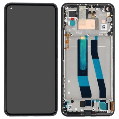 Xiaomi Mi 11 Lite 5G Display Modul Rahmen Touchscreen truffle black schwarz