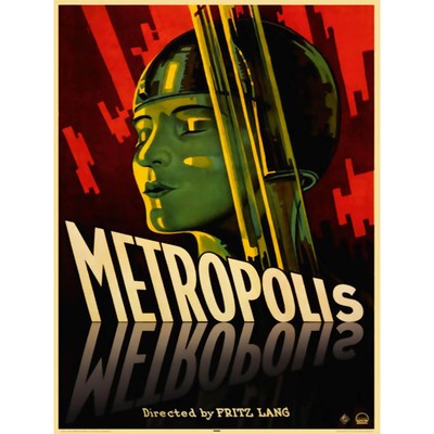 Metropolis Sci-Fi Film Werbung Kunstdruck Poster HP3930