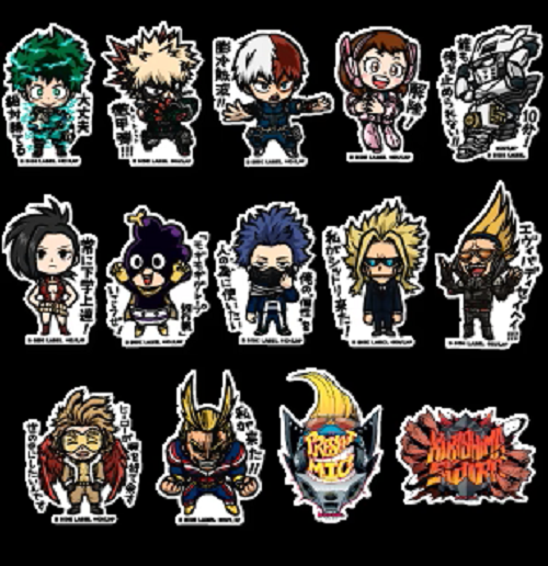 My Hero Academia 3rd Sticker Shoto,Deku 14 Type Japan Limited NEW