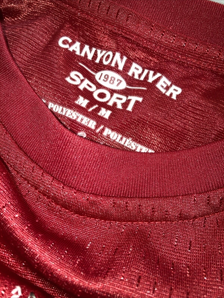 Antigo. Camiseta Gráfica Masculina Canyon River Blues Manga Curta Tamanho M 100% Poliéster - Imagem 2 de 4