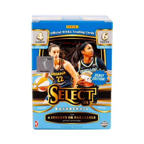 2024 Panini Select WNBA Blaster Box – 6 Packs, Pink Ice Prizms, Caitlin Clark RC