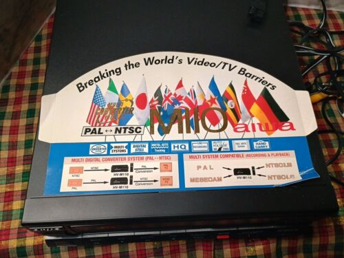Aiwa HV-M110SSH PAL/MESECAM/NTSC 3.58/4.43 Multi Converter Worldwide VCR M110S - Picture 5 of 7